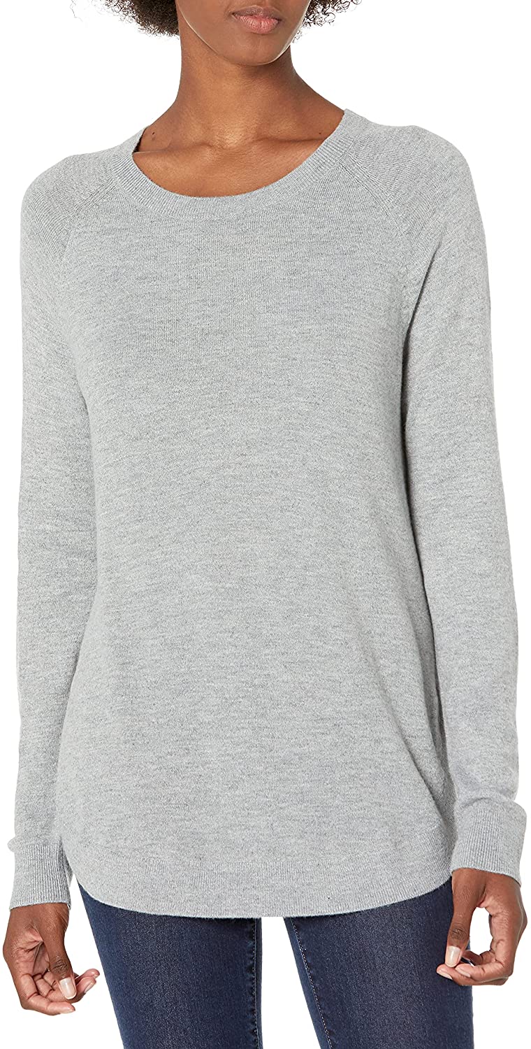 Women s Long Sleeve Crew Neck Shirttail 