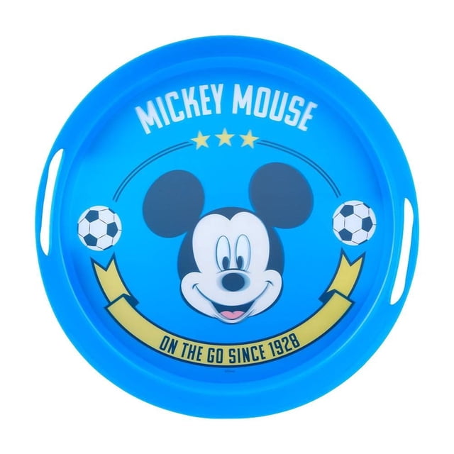 Bandeja Disney Mickey Redonda con Efecto Lenticular para Servir Alimentos