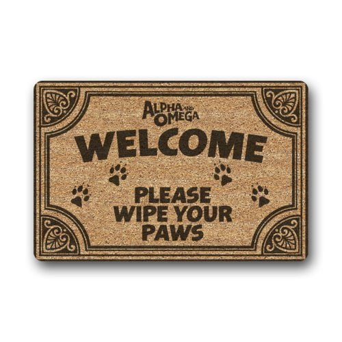 WinHome PLEASE WIPE YOUR PAWS Doormat Floor Mats Rugs