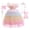 Dress+Accessories+Bag, variant on Girls Rainbow Tulle Dress Princess Puffy Dress Wedding Pageant Party Easter Ball Gown Flower Girls Dress
