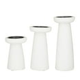 thumbnail image 6 of CosmoLiving by Cosmopolitan 3 Candle White Mango Wood Pillar Candle Holder, Set of 3, 6 of 7