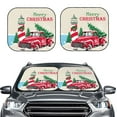 thumbnail image 6 of Lsque Merry Christmas 1 2 PCS Windshield Sun Shade | CarFoldable Window Covers | Car Accessories Reflect UV for Universal Cars SUV Truck | Medium, 6 of 7