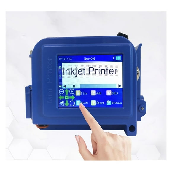 Printer Jet, Portable Handheld Printer, Label Maker Lot Barcode Digital Mini Printer Smart Inkjet 12.7mm ,Fast Printing