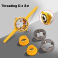 thumbnail image 3 of Multifunctional Plastics Water Pipes Threading Die Imperial Manual Tap Screw Dies Set PVC NPT 60° Conical Tube Thread Die Kit, 3 of 7