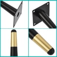thumbnail image 4 of 8Uds Pata de Mueble de Metal Unique Bargains Reemplazo Patas de Sofá Bricolaje Negro y Dorado 10 Pulgadas, 4 of 6