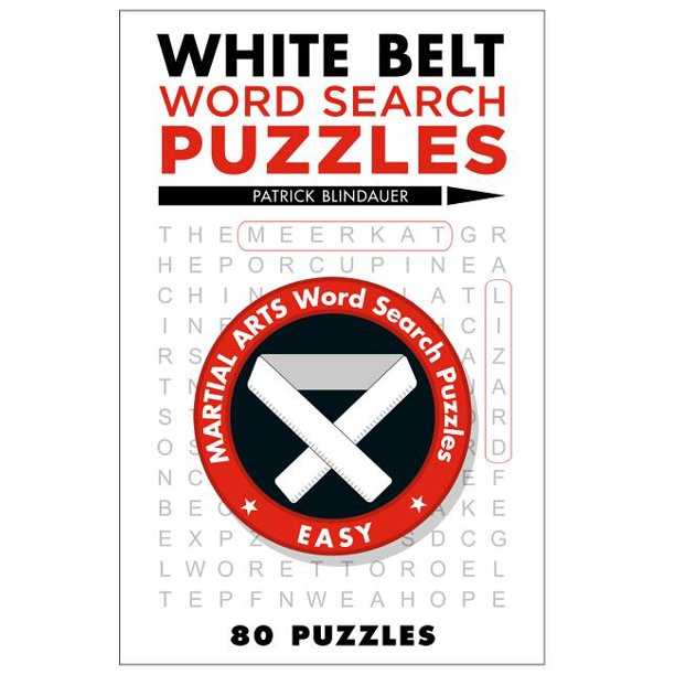 Martial Arts Puzzles White Belt Word Search Puzzles (Paperback