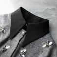 thumbnail image 2 of Camicover Chiffon Detachable Fake Collar,Half Shirt Blouse Dickey Collar Faux False Collar Elegant for Women Girls, 2 of 7