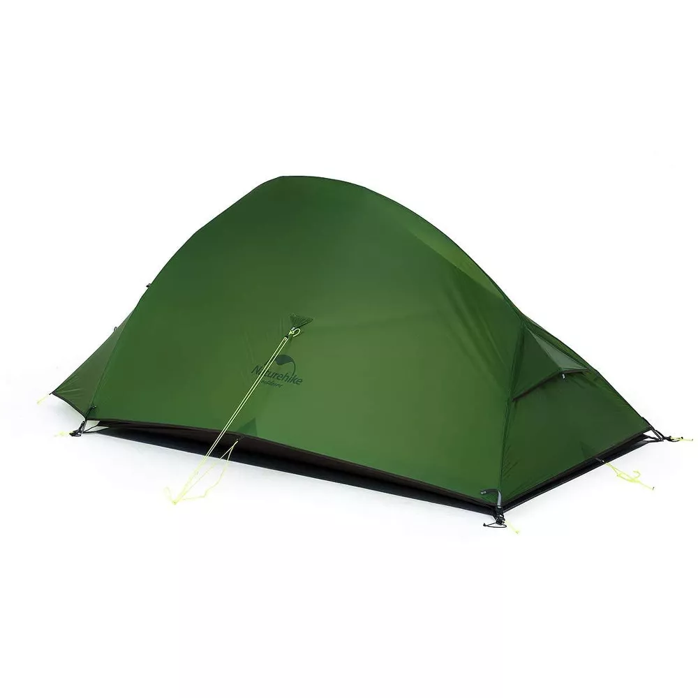 Naturehike Cloud Up Free Standing 2 Person Backpacking Tent Ultralight Nylon Double Layer Camping Tents for Two Person,green