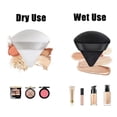 thumbnail image 3 of 6 Pcs Triangle Powder Puff Makeup Puffs, Washable Reusable Soft Plush Powder Sponge Makeup Foundation Sponge for Eyes and Face Corners Body Loose Powder Wet Dry Makeup Tool (6Pcs Pink), 3 of 5