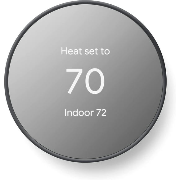 Google Nest Thermostat - Smart Thermostat for Home - Programmable WiFi Thermostat - Charcoal