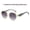C3, variant on Womens Polygonal Sunglasses Large Rim Metal Frame Sun Glasses for Fashion Travel and Sun Protection Elegant Minimalist