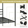 thumbnail image 4 of HomGarden Queen Size Metal Canopy Platform Adult 800lbs Bed Frame W/Headboard & 4 Posters, 4 of 10