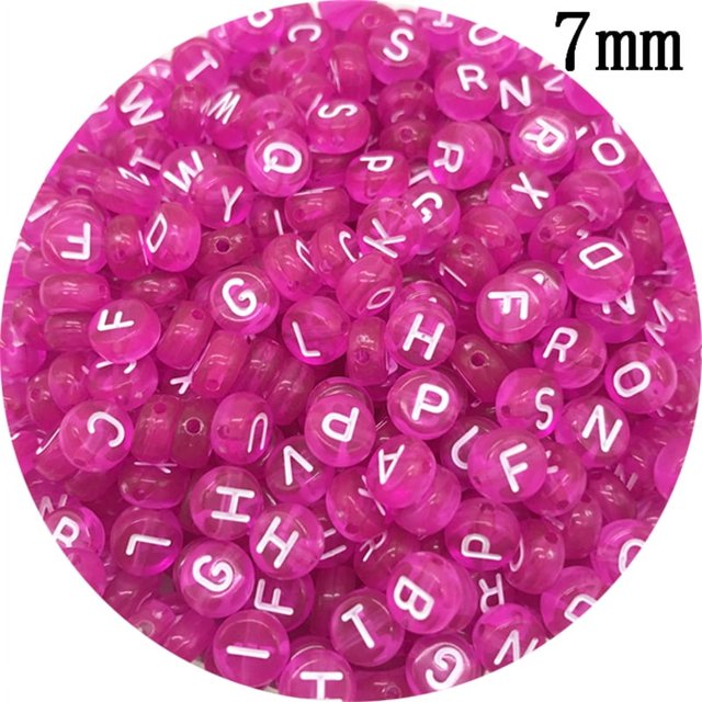 5mm 6mm 7mm Mixed Letter Beads Oval /Square Shape Alphabet Beads For Jewelry Making DIY Charms Bracelet Necklace Accessories