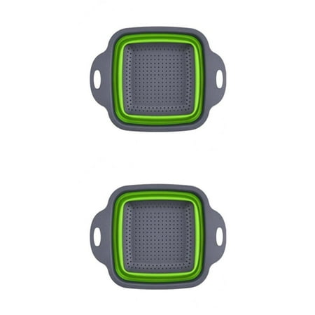 

2PCS Colander Sink Bin Foldable Kitchen Strainer Basket