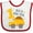 White and Red, variant on Inktastic Dump Truck 1st Birthday Boys or Girls Baby Bib