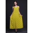 thumbnail image 4 of Bimba Rayon Block Womenâ€™s Adjustable Spaghetti Strap Long Maxi Print Dress Bohemian-Medium, 4 of 5