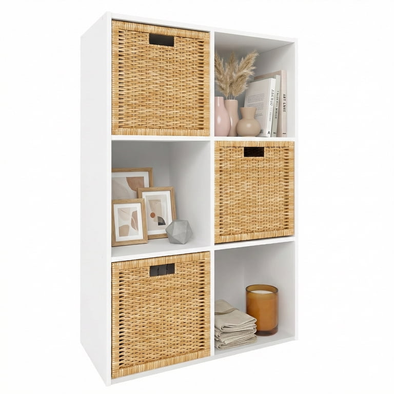TrumanPick 6-Cube Storage Organizer, White photo 1