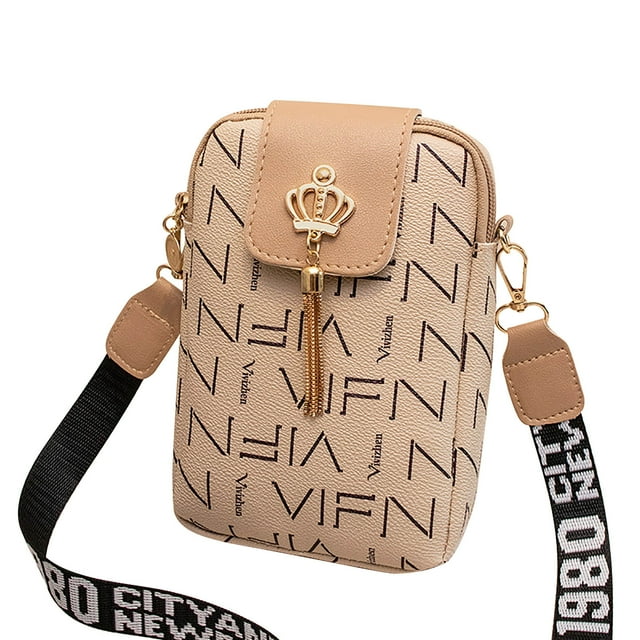 Xihbxyly Bolsa para Teléfono Móvil, Correa Ajustable, Diseño Cruzado de Gran Capacidad, Ligera y Cómoda, Práctica para Uso Diario, Estilo Versátil, Tamaño 19 X 13 X 3,5 Cm.