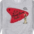 thumbnail image 3 of Hocus Pocus - Lit The Black Flame Candle - Men's Crew Fleece Sweatshirt, 3 of 5