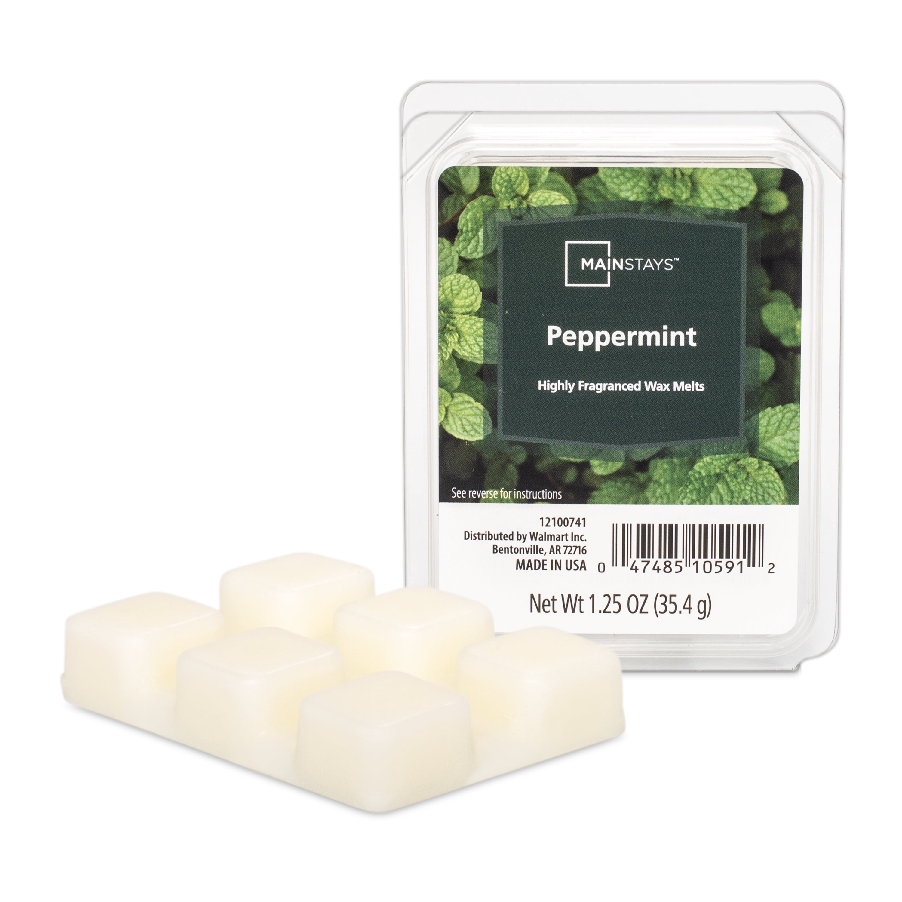 Mainstays Peppermint Scented Wax Melts, 1.25 oz