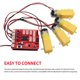 thumbnail image 3 of Dc Motor Driving Shield Expansion Board Red Fr-4 2.54Mm Hembra Header Interface Motor Driving Module Compatible Para Arduino Smart Car Diy,L298P Monstrate TO002854-00, 3 of 7