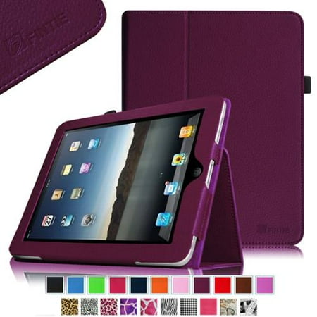 Ipad First Generation Case Fintie Apple iPad 1st Generation Folio Case - Slim Fit Vegan Leather Stand Cover with Stylus Holder - Purple ()