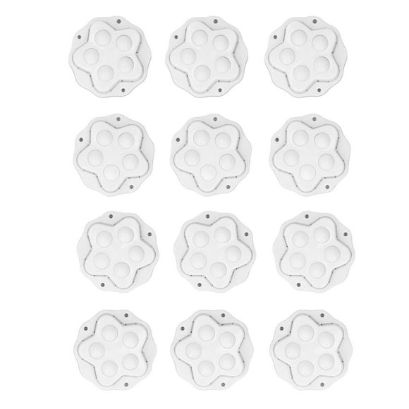 12pcs Caster Wheels Ball Casters Self Adhesive Stickers Appliances Wheels Caster Total Capacity 44.1 Lbs