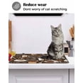 thumbnail image 6 of Large Induction Cooktop Protector Mat Coffee Stove Top Covers for Electric Stove, Brown Retro Coffee Theme Beans Latte Tea Cup Decorative Stove Burner Cover Mats, Glass Top Stove Cover, 6 of 7