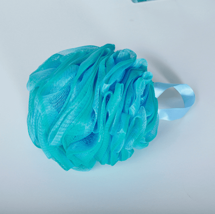 Loofah Bath Sponge XL 75g -Soft Exfoliating Shower Lufa for Silky Skin -Long-Handle Mesh Body Poufs -Men and Women's Luffas -Soft Texture -Full Cleanse & Lather