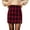 Red, variant on Achuyrbd Womens Plaid Mini Skirt with Built In Shorts Elastic Waist Side Slit Casual Fall
