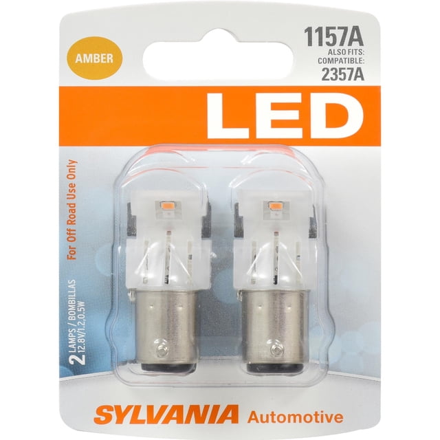 Bombilla de Luz para Vehículo SYLVANIA 1157 LED Ámbar Mini, Paquete de 2