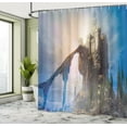 thumbnail image 5 of Ambesonne Medieval Shower Curtain, Old Castle, 69"Wx84"L, Grey Blue, 5 of 5