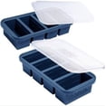 thumbnail image 1 of Bandeja para congelador Souper Cubes, 250 ml, silicona, paquete de 2 con tapas, 1 of 5
