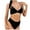 Black, variant on Erwazi Women's Velvet Bikini Set Push Up Padded 2 Piece Vacation Beach Swimwear