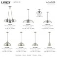 thumbnail image 3 of 49234-66 Livex Lighting Amador - 3 Light Large Pendant In Transitional Style-15.75 Inches Tall and 23.75 Inches Wide-Brushed Aluminum/Polished Chrome, 3 of 12