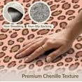 thumbnail image 6 of ODIKA Leopard Cheetah Print Spotted Boho Border Zebra Decoration Pink Flowing Dynamic for Dorm Room, Small Living Apartment, Stain Resistant Low Profile, 6 of 7