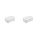 thumbnail image 1 of Wosthever Esponja soporte cajón cocina impermeable cepillo almacenamiento Universal encimera bandeja placa perforado organizador de baño Blanco 2piezas, 1 of 6