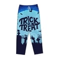thumbnail image 4 of Goofa Halloween Trick Or Treat Printed Soft Pajama Pants for Women, Wide Leg Comfy Casual Lounge Yoga Pants-XX-Large, 4 of 9