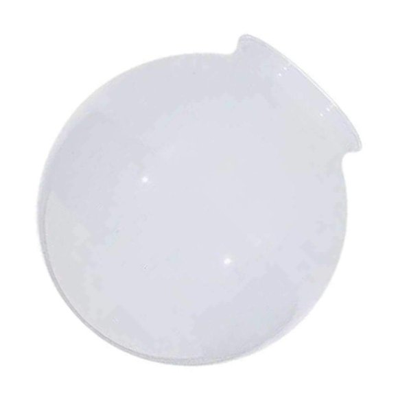 8-Inch White Glass Globe - 4-Inch Fitter Opening
