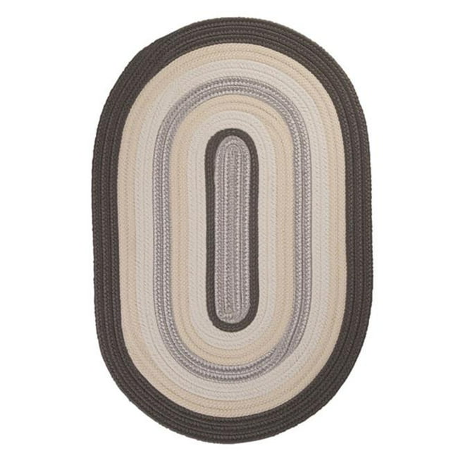 Colonial Mills Tapis BN49R096X096 Brooklyn - Ardoise Tapis Tressé Rond de 8 Po