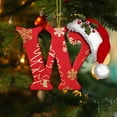 thumbnail image 4 of Mbvtdt 26 Initial Letters Christmas Tree Pendant,2025 Christmas Letters Ornaments A to Z Ornament Letters Decorative,Hanging Xmas Alphabet Letters,for Christmas Tree DIY Craft Xmas Ornaments,W, 4 of 6
