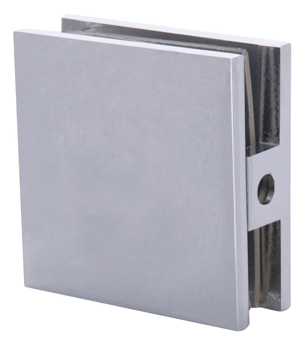 CRL SCU4CH Polished Chrome Square Style HoleinGlass Fixed Panel U