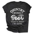 thumbnail image 4 of Womens Athletic Tops Neck Women Summer Tunics Size Small Womens Tops Women T Shirts Summer Running Tee Shirts Short Sleeve Loose Casual Tee Handstand Shirt Long Sleeve Long Black XXL, 4 of 4