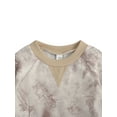 thumbnail image 4 of Diconna BabyTie Dye Long Sleeve Round Neck Pullover + Tie Up Pants Winter Spring Clothes Set, 4 of 7