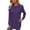 Purple, variant on Bibifish Longline Sweatshirts For Women Fall Casual Solid Color Loose Fit Sweatshirts Soft Crewneck Long Sleeve Female Pullovers