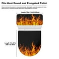 thumbnail image 7 of COEQINE Flame Black Toilet Lid Dust Cover 2 Piece Set, Replacement Machine Washable Stretchable Toilet Lid Covers for Bathroom Decor, Fits Most Tanks & Lids, 7 of 7