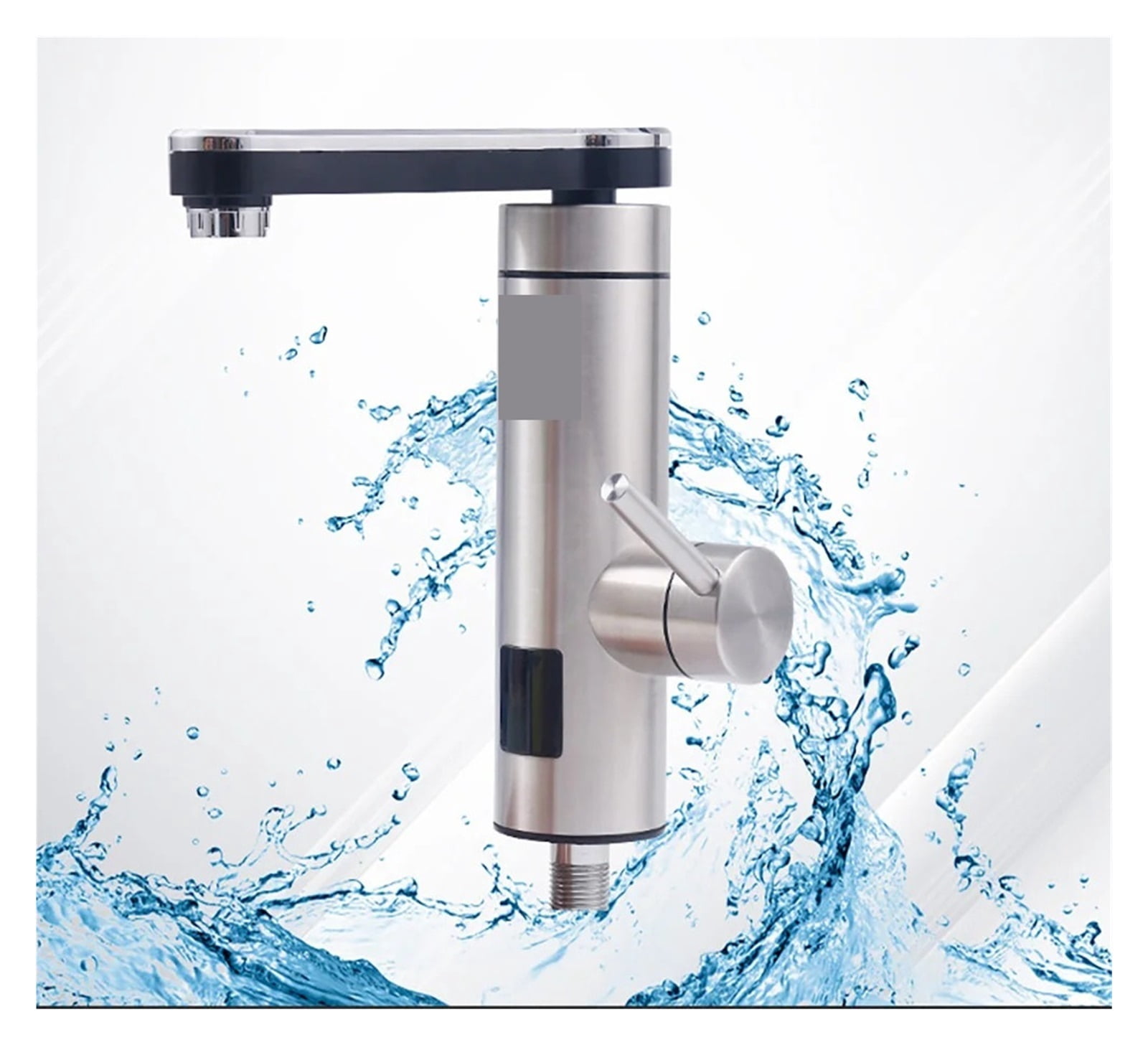 Cold And Hot Kitchen Electric Faucet, Washroom Digital Display Fast Heating Faucet Kitchen Stainless Steel Faucet
