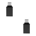 thumbnail image 1 of ZLight USB-C Type-C Male To USB 3.0 Female OTG Data Adapter Converter Computer Connector black 2Set, 1 of 6