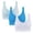 Light Blue, variant on Babcutegg Bras for Women Nylon&Spandex Seamless Wireless 3PC Underwear for Women Gray M