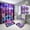 02, variant on Lheaggik Cute Cartoon 4 Pcs Bathroom Sets with Shower Curtain and Rugs, Waterproof Polyester Shower Curtain Sets with Hooks